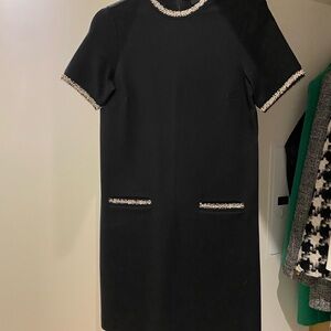 Ted Baker Black Dress with White Accents